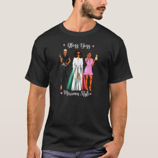 Frauen mexikanische Friseurin Beauty Black Mexico T-Shirt