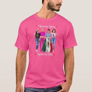 Frauen Mexikanische Königin Steinbock Vibes Mexiko T-Shirt