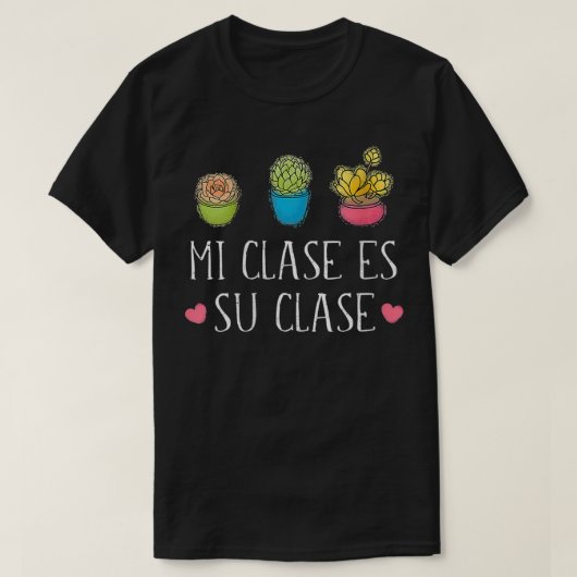 Frauen Mi Clase Es Su Clase Zweisprachiger Spanisc T-Shirt (Design vorne)