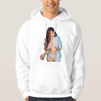 Frauen Mia Khalifa Glitched Art Hoodie