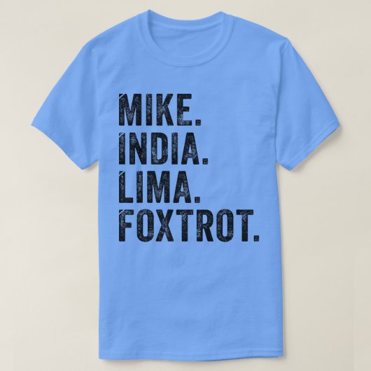 Frauen Mike Indien Lima Fotrot T-Shirt Milf Mothe (Design vorne)