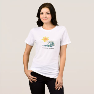 Frauen Minimalistischer Tropischer Vibe T-Shirt - Tri-Blend Shirt