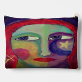 Frauen mit Abstrakter Kunst Zubehörtasche (Rückseite)