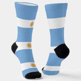 Frauen mit argentinischer Flagge Socken