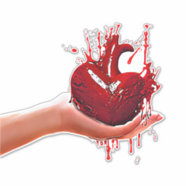 Frauen mit blutiger Herzogtum Art Aufkleber