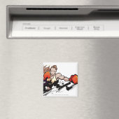 Frauen mit Boxhandschuh Magnet (In Situ (Geschirrspüler))