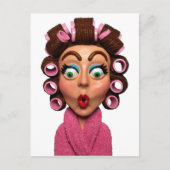 Frauen mit Curlers Postkarte (Vorderseite)
