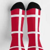 Frauen mit dänischer Flagge Socken (Oben)