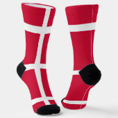 Frauen mit dänischer Flagge Socken (Gewinkelt)