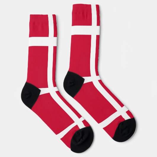 Frauen mit dänischer Flagge Socken (Rechts)