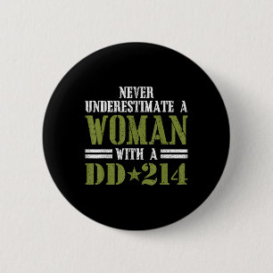 Frauen mit DD-214 Veteranen Tag Geschenk Shirt Button