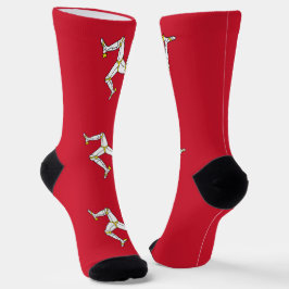 Frauen mit der Flagge der Isle of Man Socken