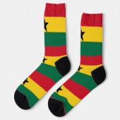 Frauen mit der Flagge Ghanas Socken (Linkes Detail)