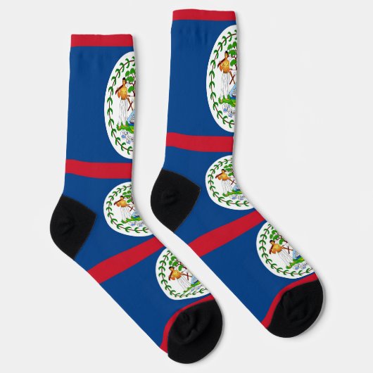 Frauen mit der Flagge von Belize Socken (Rechts)