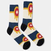 Frauen mit der Flagge von Tulsa, Oklahoma Socken (Rechts)
