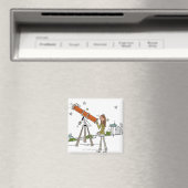 Frauen mit einem Astronomie-Teleskop Magnet (In Situ (Geschirrspüler))