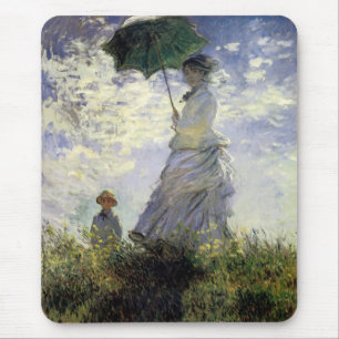 Frauen mit einem Sonnenschirm ~ Madame Monet und i Mousepad