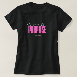 Frauen mit einer Bestimmung T-Shirt