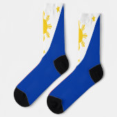 Frauen mit Flagge auf den Philippinen Socken (Linkes Detail)