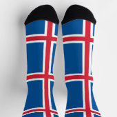 Frauen mit Flagge Islands Socken (Oben)