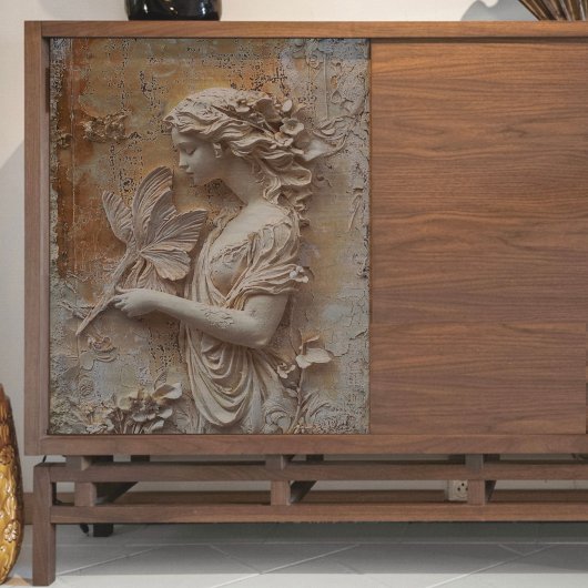 Frauen mit Heckenfronten Seidenpapier