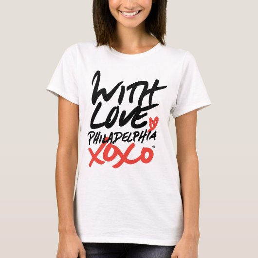 Frauen mit Liebe, T - Shirt Philadelphias XOXO (Vorderseite)