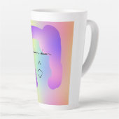 Frauen mit Lila Haar Milchtasse (Rechte Ecke)