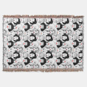 Frauen mit Lippenstift-Muster Decke (Vorderseite)