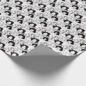 Frauen mit Lippenstift-Muster Geschenkpapier (Ecke)