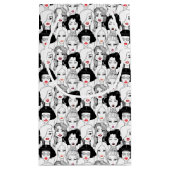 Frauen mit Lippenstift-Muster Kleine Geschenktüte (Rückseite)