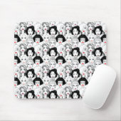 Frauen mit Lippenstift-Muster Mousepad (Mit Mouse)