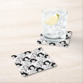 Frauen mit Lippenstift-Muster Rechteckiger Pappuntersetzer (Vor Ort)