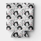 Frauen mit Lipstick-Muster Dosenkühler (Vorderseite)