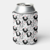 Frauen mit Lipstick-Muster Dosenkühler (Kanne Rückseite)