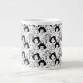 Frauen mit Lipstick-Muster Jumbo-Tasse (Vorderseite)