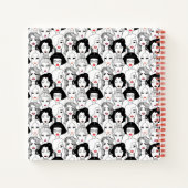 Frauen mit Lipstick-Muster Notizblock (Rückseite)