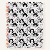 Frauen mit Lipstick-Muster Notizblock (Vorderseite)