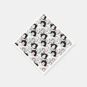 Frauen mit Lipstick-Muster Serviette (Ecke)