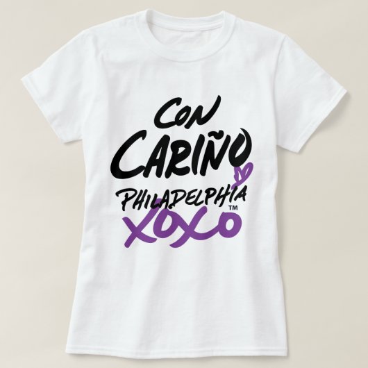 Frauen mit Love im spanischen T - Shirt (Design vorne)