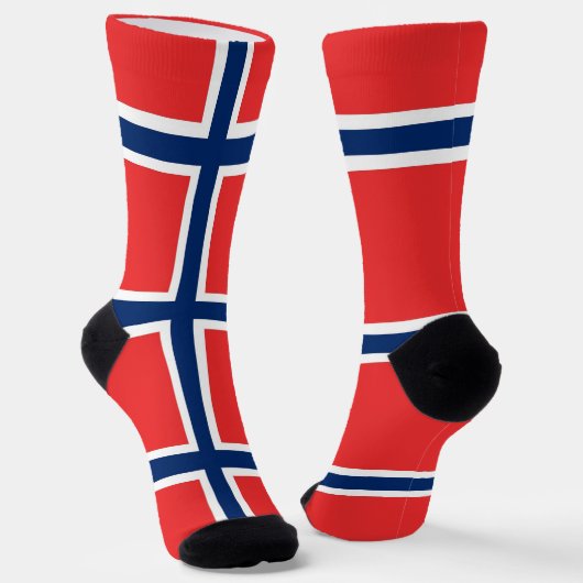Frauen mit norwegischer Flagge Socken (Gewinkelt)