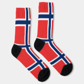 Frauen mit norwegischer Flagge Socken (Rechts)