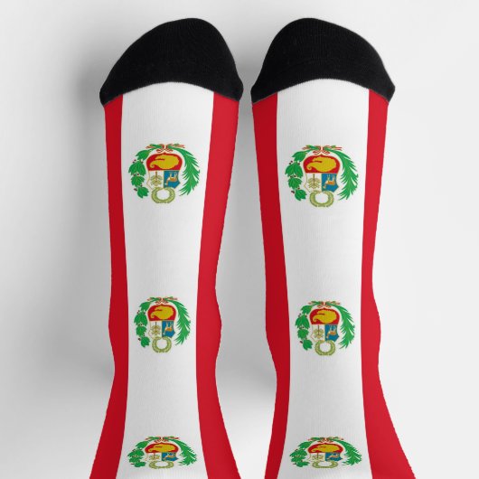 Frauen mit Peru-Flagge Socken (Oben)