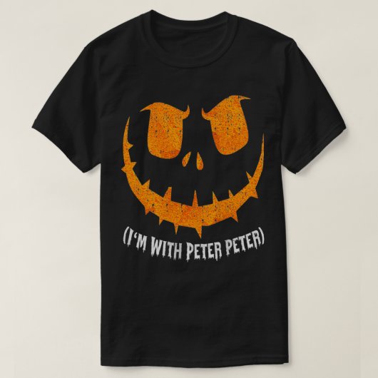 Frauen mit Peter Couple Halloween Mädchen Frauen T-Shirt (Design vorne)