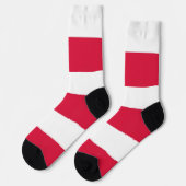 Frauen mit polnischer Flagge Socken (Linkes Detail)