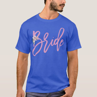 Frauen mit rosa Blume T-Shirt