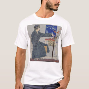 Frauen mit Schirm - Vintage Kunst T-Shirt