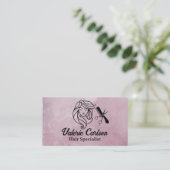 Frauen mit schönem Haar | Salon Tools Visitenkarte (Stehend Vorderseite)