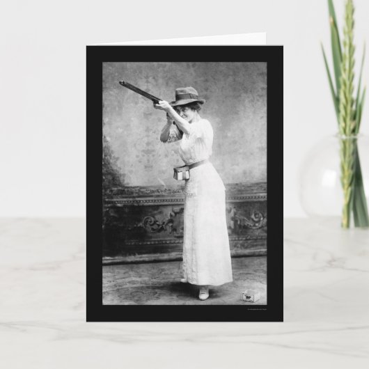 Frauen mit Shotgun 1914 Karte (Vorderseite)