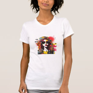 Frauen mit Sonnenbrille in den 90ern T-Shirt