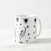 Frauen mit Sternenhimmel, Hexenhand mit Kaffeetasse (VorderseiteRechts)